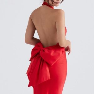 House of CB Red Bow Dress